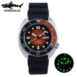Sea Turtle Watch Heimdallr NH36 Automatic Abalone Luminous Orange Gradient Dial Sapphire  20Bar Captain Willard