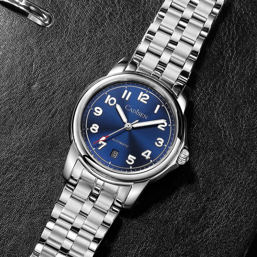CADISEN C8235 Dress Watch 39MM MIYOTA 8215 Sapphire 5bar Luminous ...