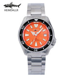 Heimdallr Titanium SKX007 Automatic Mechanical Watch NH35 Movement Sapphire C3 Luminous 200M Waterproof Vintage Wristwatch