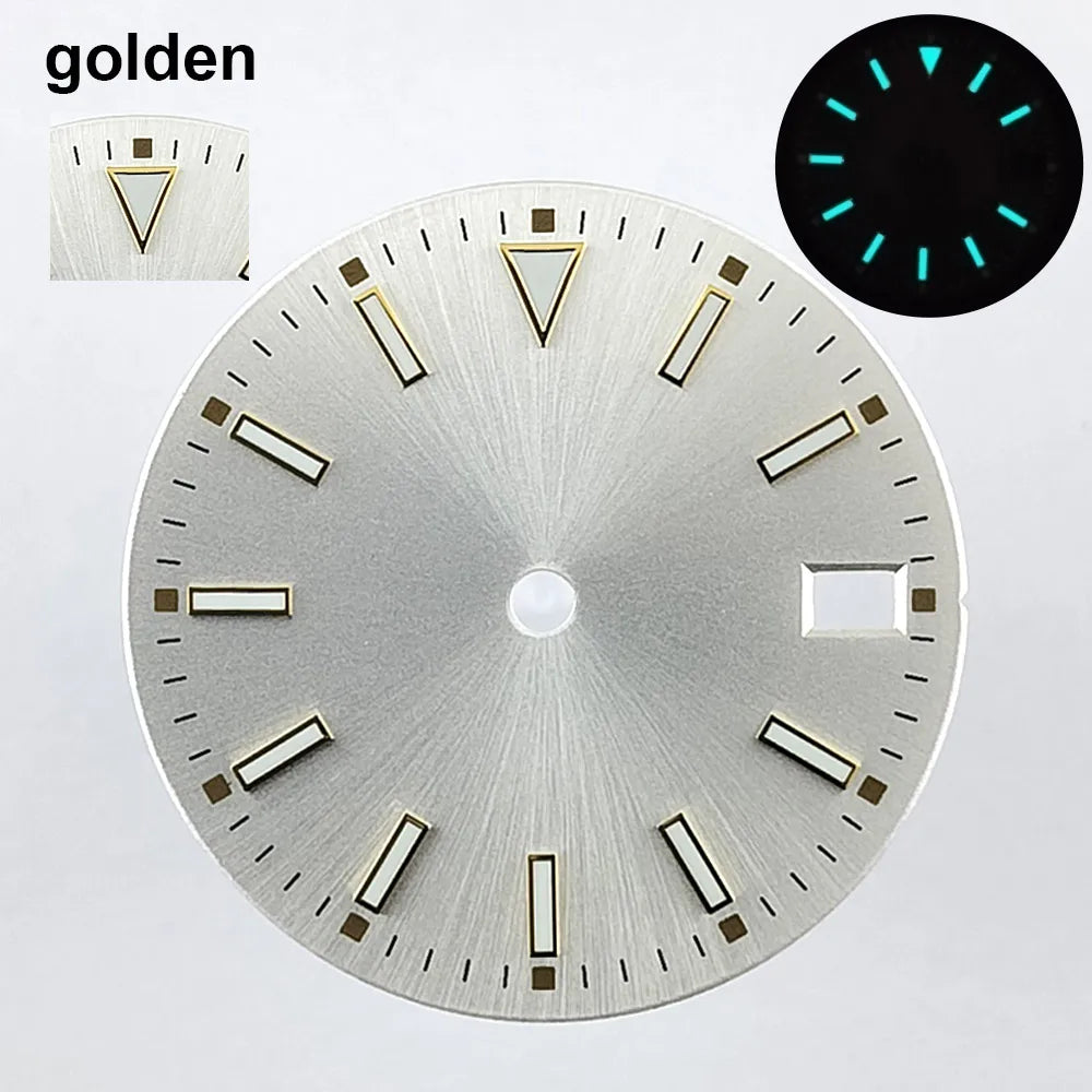 151 type of dials Submariner 28.5mm dial with calendar window suitable for NH35 movement luminous dial can support DIY dial customization name/logo