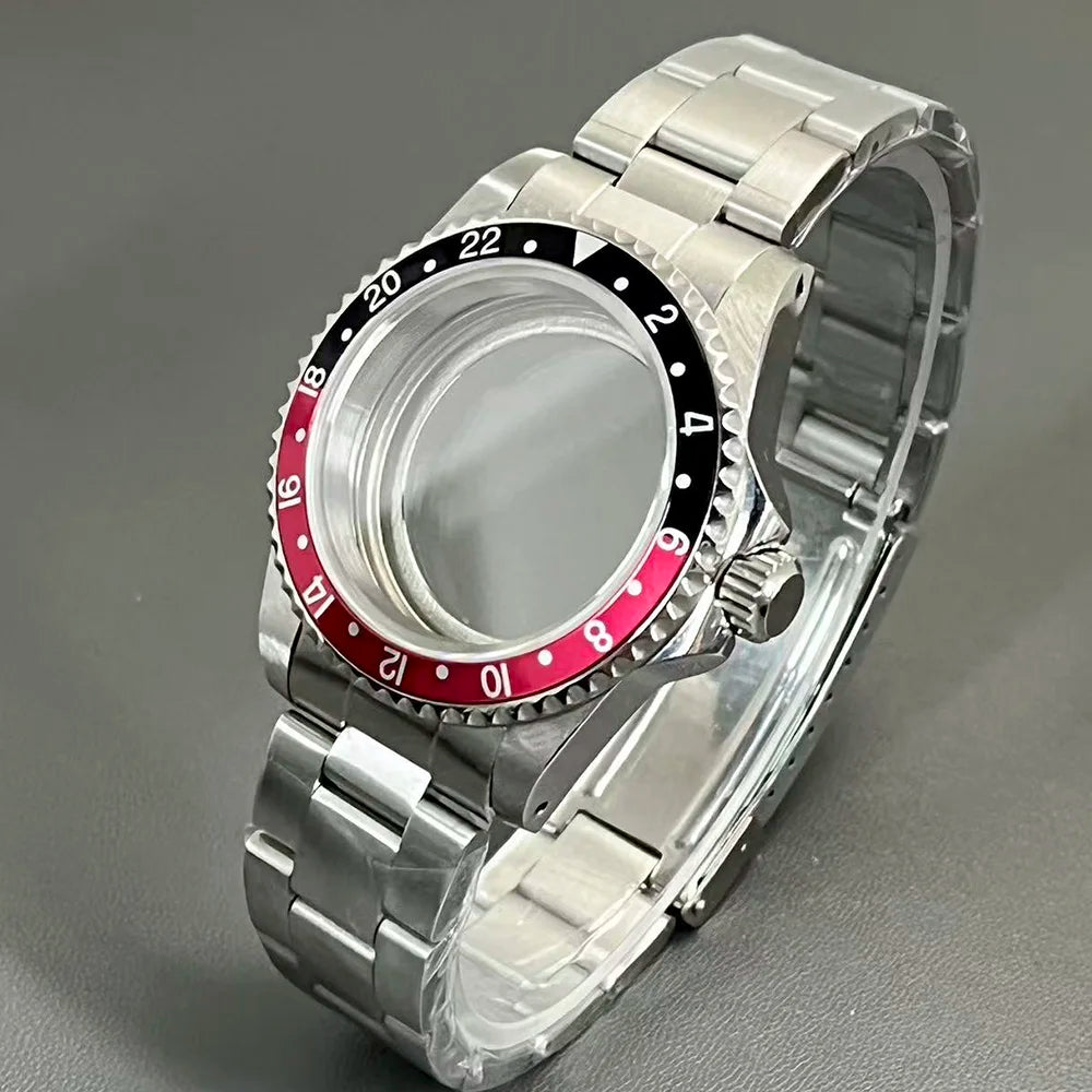 Retro Diver case 39mm,10bar waterproof stainless steel sapphire crystal case, suitable for NH34, NH35, NH36 mechanical movement accessories