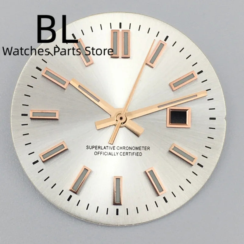 24.5MM Dial for women's watch Sunburst NH05 Watch Dial Gold Rose Sticks Number Women's Mechanical Watch Modified Parts Fit 31mm NH05 NH06 Watch