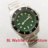 Green 43mm Deep Sea Watch Case Ceramic Insert Sapphire Glass NH35 Miyota 8215 PT5000 ETA2824 10ATM