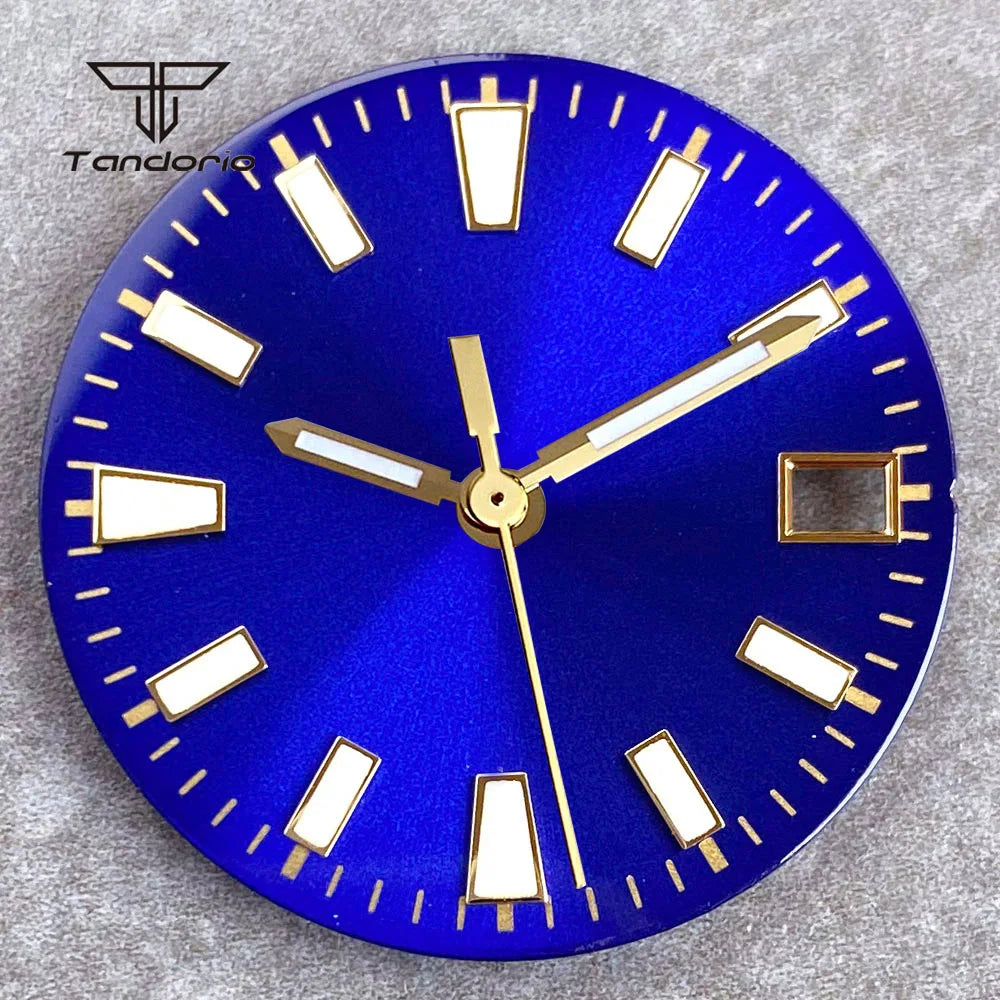 29mm NH35 Automatic Watch Dial Face Sunburst Date Window Hands Set Fit NH35 NH36 NH38 Movement Men's Wristwatch Accessories Part