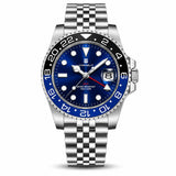 40mm Ronda 515 Quartz GMT Watch CORGEUT Sapphire 10ATM Travel Wristwatch