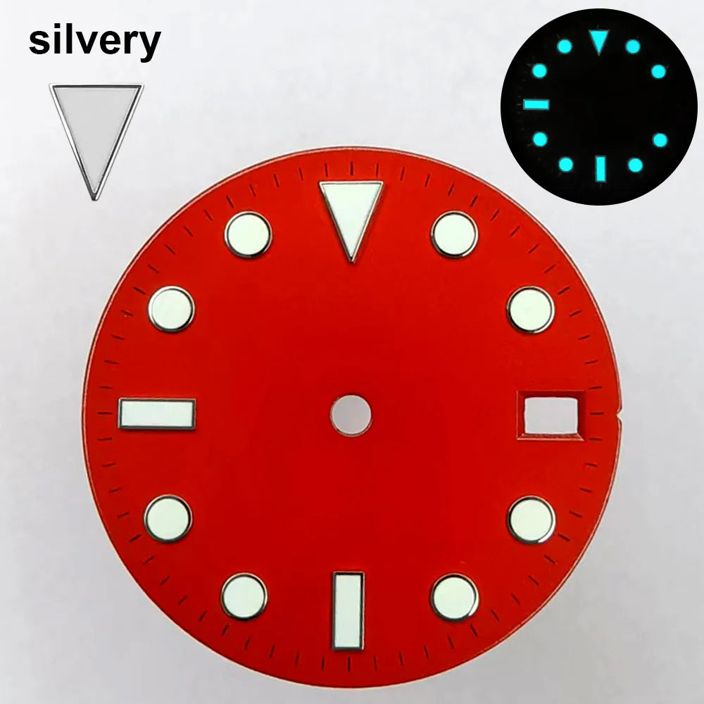 151 type of dials Submariner 28.5mm dial with calendar window suitable for NH35 movement luminous dial can support DIY dial customization name/logo