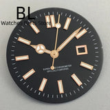 24.5MM Dial for women's watch Sunburst NH05 Watch Dial Gold Rose Sticks Number Women's Mechanical Watch Modified Parts Fit 31mm NH05 NH06 Watch