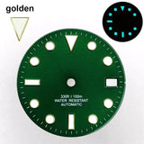 151 type of dials Submariner 28.5mm dial with calendar window suitable for NH35 movement luminous dial can support DIY dial customization name/logo