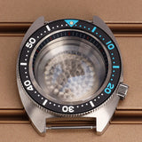 41mm Mod Turtle Watch Case Sapphire Glass Waterproof For Abalone/tuna mouth Captain Willard TMI NH35 NH36 NH38 4R Movement Stainless Steel Watch Accessories