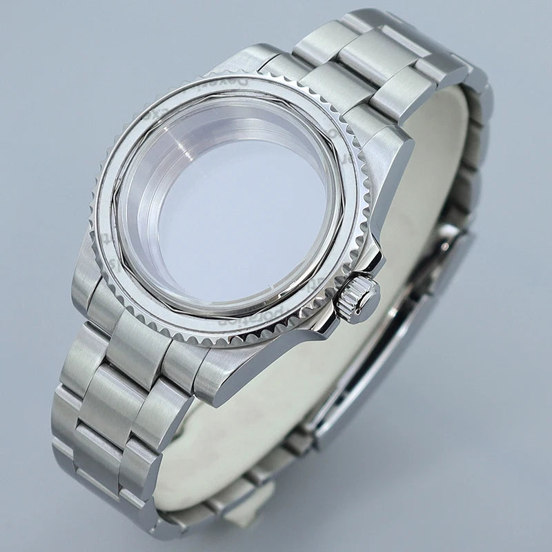 40MM Submariner watch case Eta2824 Sw200 PT5000 Sloping Bezel Sapphire GMT Yacht Master