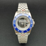 34MM NH05 Watch Case bezel insert ring sapphire glass stainless steel screw in crown women's watch case, suitable for NH05 NH06 movement