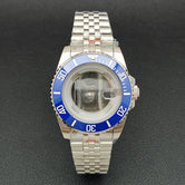 34MM NH05 Watch Case bezel insert ring sapphire glass stainless steel screw in crown women's watch case, suitable for NH05 NH06 movement