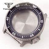 41mm Titanium Skx007 Watch Case 3.8 Crown Sapphire Glass Chapter Ring Fit NH35 NH36 NH38 Movement