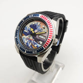 Samurai Diver 42mm NH36A Watch Sapphire Crystal 10Bar Luminous Kanagawa DIal