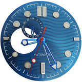 NH39 Watch Dials 31mm Subsecond dial  Hands Green Luminous  Watch Accessories Parts