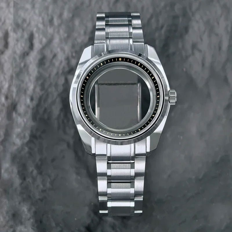 Premium 40mm 44GS Design Case Fit 32.5mm Dial Sapphire Crystal Chapter Ring Matches High Quality Automatic Luxury GMT NH35 NH34