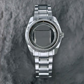 Premium 40mm 44GS Design Case Fit 32.5mm Dial Sapphire Crystal Chapter Ring Matches High Quality Automatic Luxury GMT NH35 NH34