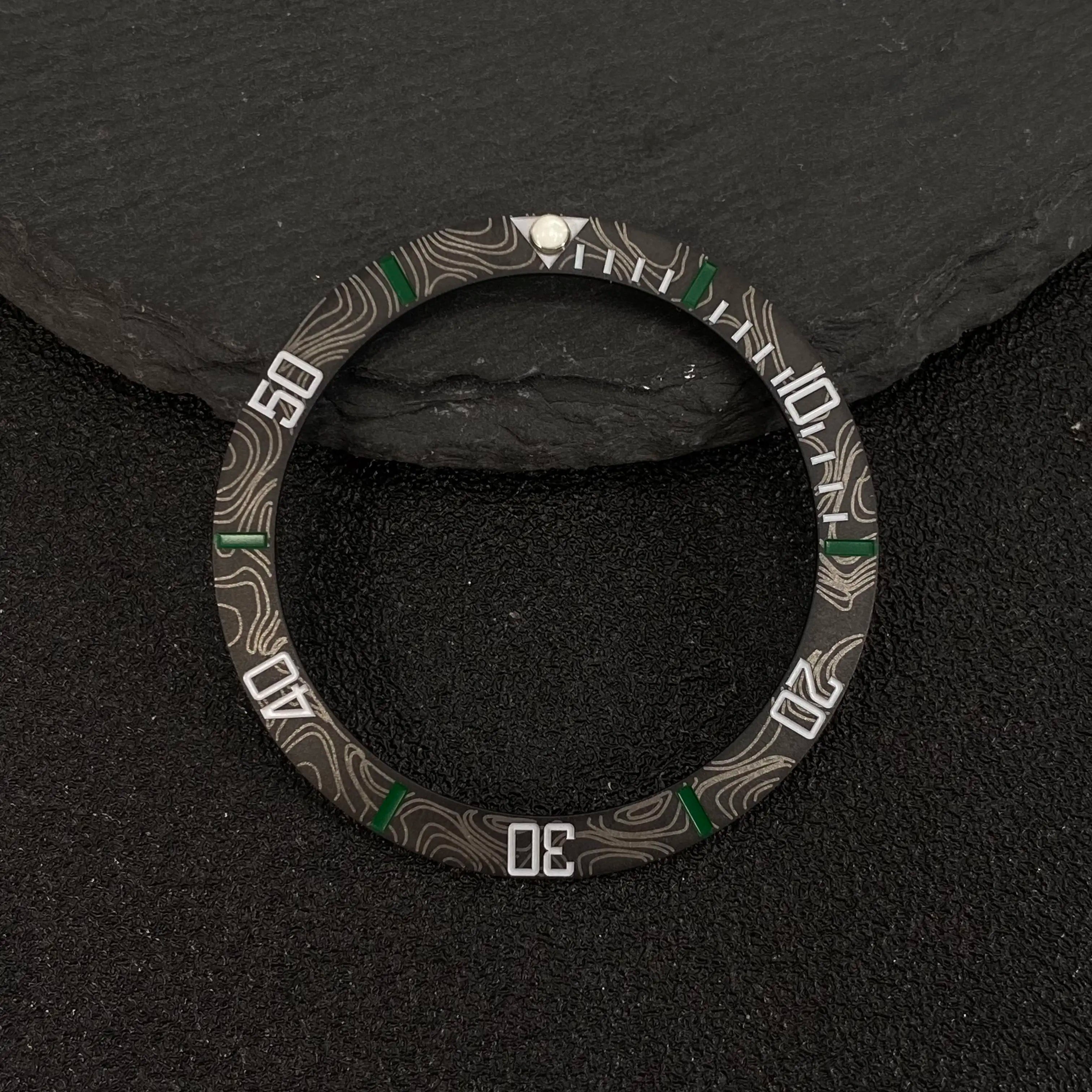 Submariner Bezel NH35 38mm bezel insert red Hands Watch Hands Blue Green Luminous Red Green Blue Hands For NH35/36/4R/7S Movement Watches Parts