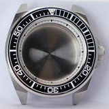 43.8mm Modified Samurai Watch Case Sapphire  For NH35 NH36 NH38 4R36 Movements 100M Waterproof