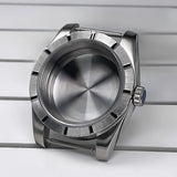 NH35 Case 39mm 316L Stainless Steel Sapphire Glass Striped Bezel for NH35 NH36 NH34,NH38,NH39 etc NHMovement SK Mod Replacement Parts