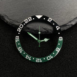 Submariner Bezel NH35 38mm bezel insert red Hands Watch Hands Blue Green Luminous Red Green Blue Hands For NH35/36/4R/7S Movement Watches Parts