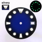 151 type of dials Submariner 28.5mm dial with calendar window suitable for NH35 movement luminous dial can support DIY dial customization name/logo