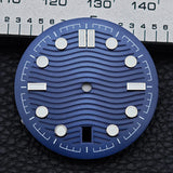 31.7mm seamaster Watch Dial For 300 Series NH35 NH36 Movement 6 O‘clock Date C3 Green Luminous Mechanical Watch Parts