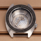 41mm Mod Turtle Watch Case Sapphire Glass Waterproof For Abalone/tuna mouth Captain Willard TMI NH35 NH36 NH38 4R Movement Stainless Steel Watch Accessories