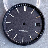 33.5mm Salmon Pink Black White Watch Dial Silver Hand Set Fit NH35 NH36 Automatic Movement Diving Men Watch Parts