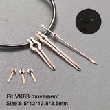 29.5mm VK63 Dial Chronograph Green Luminous High Quality Watch Modification Accessories