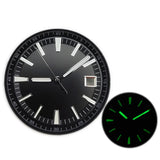 Big Size 33mm Watch Dial+Watch Hands for NH35 NH36 Movement Green Luminous Black/White/Blue Dial Pointers