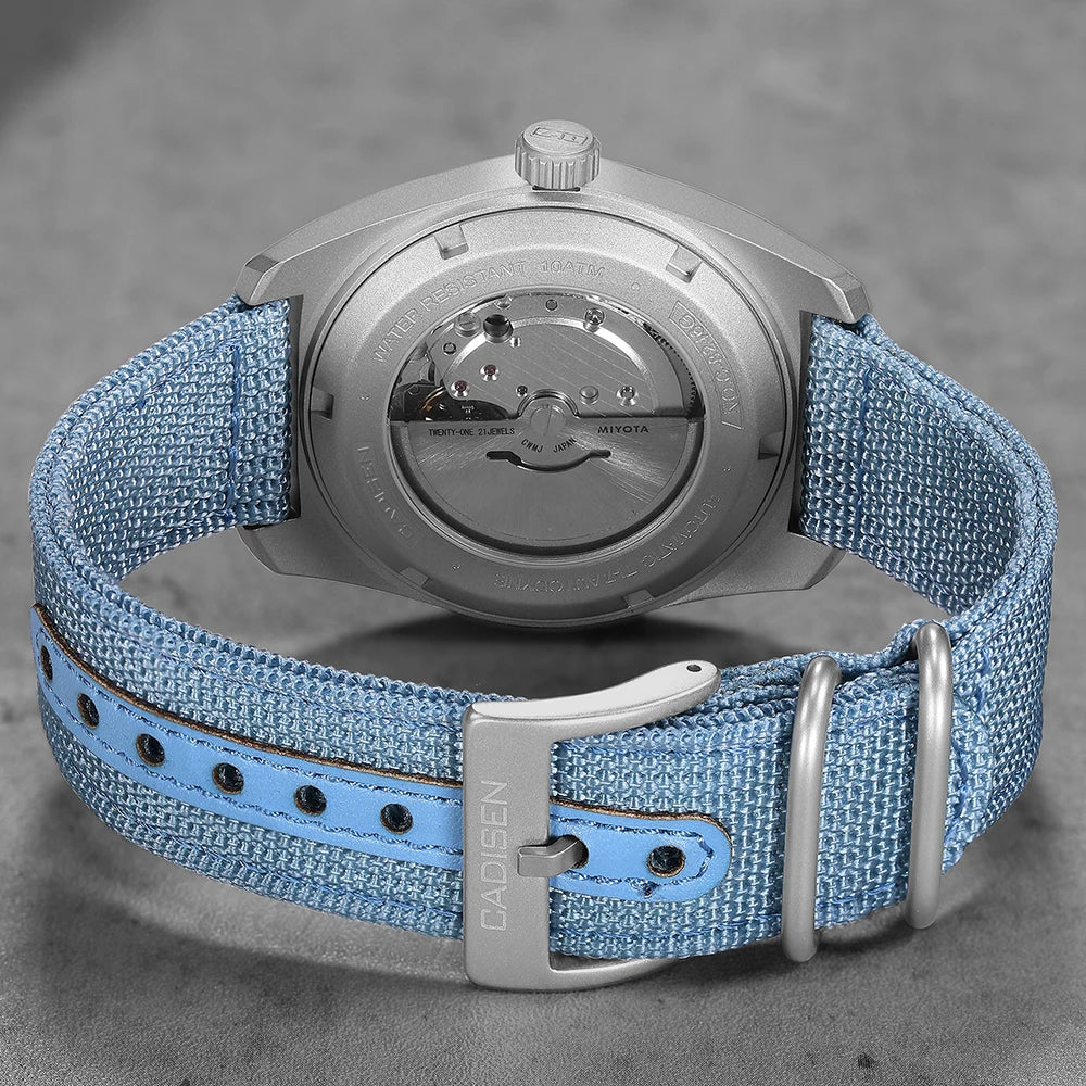 Miyota 8215 Titanium Watch 40mm CADISEN TI-7 Automatic Luminous Miyota 8215 Titanium Watch 40mm CADISEN TI-7 Automatic Luminous