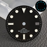 28.5mm blue lume NH35 NH34 Dial Single Calendar Submariner style with Hands Watches accessory