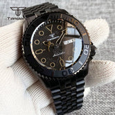 Tandorio TD265B Yachtmaster Pvd Domed Sapphire NH36 41mm Diver Dragon Pattern 20BAR