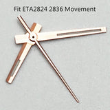 NH35 Silver/Rose gold Watch Luminous Hands Fit NH35 NH36 ETA2836 2824 DG2813 3804 Miyota8215 8205 821A Movement Automatic