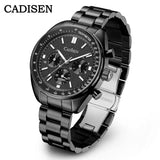 Cadisen C7063 Quartz Chronograph Watch Japan VD53 42MM AR Sapphire 5Bar