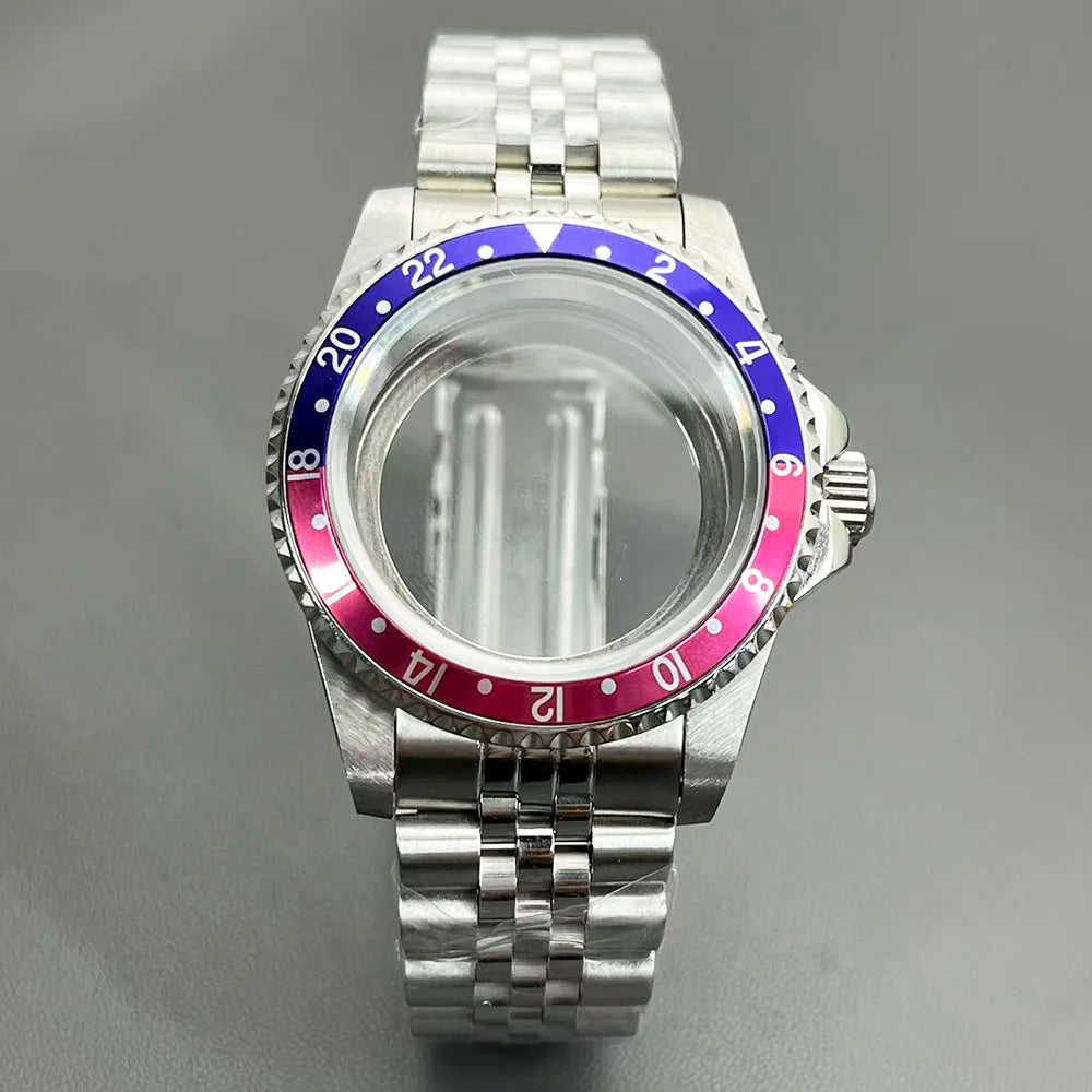 Retro Diver case 39mm,10bar waterproof stainless steel sapphire crystal case, suitable for NH34, NH35, NH36 mechanical movement accessories