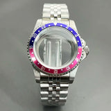 Retro Diver case 39mm,10bar waterproof stainless steel sapphire crystal case, suitable for NH34, NH35, NH36 mechanical movement accessories