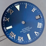 Wimbledon Style Roman Numeral Sunburst Dial 29mm Watch Dial Face For NH35 NH36 NH38 Movement Watch Replacement Part