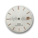 31.8mm Watch Dial No Logo Waffle Texture Thin Markers Watch Dial Mod Fit For PRX AP Seiko NH35/36 Movement Case Parts Hands Accessories