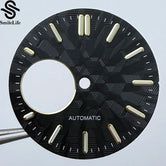 NH38 dial 28.5mm Texture Watch Dial Green Luminous Modification Watch Accessories  Watch Faces for NH38 Movement