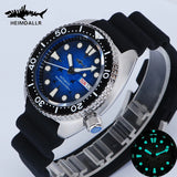 Sea Turtle Watch Heimdallr NH36 Automatic Abalone Luminous Orange Gradient Dial Sapphire  20Bar Captain Willard