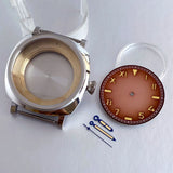 42mm Radiomir Mod Watch Case set 20ATM Sapphire Glass 35mm California dial Luminous NH35 NH36 ETA2824 Miyota8215 Movement Watch Parts
