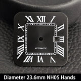 33mm Santos Watch Case For Women Small Size NH05 AUTOMATIC Stainless Steel Square Sapphire 5Bar