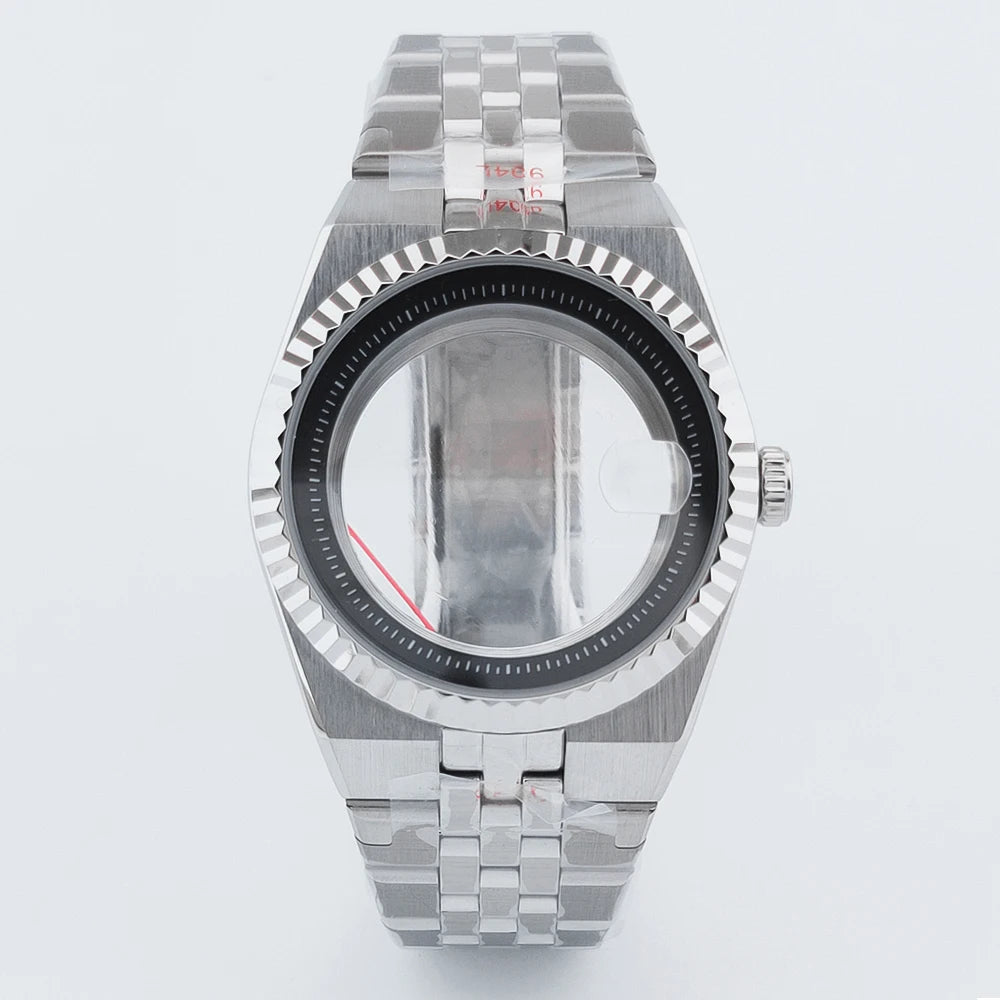 40mm Land-Dweller Watch Case silver sapphire NH34 NH35 NH36 NH38  NH72 ETA 2836 Miyota8215 10Bar