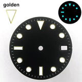 151 type of dials Submariner 28.5mm dial with calendar window suitable for NH35 movement luminous dial can support DIY dial customization name/logo