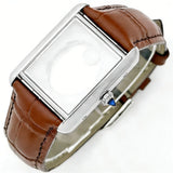 Women Tank Watch Case Roman Markers 27*35mm No Logo For Seiko VJ24 Quartz Movement Mod Parts