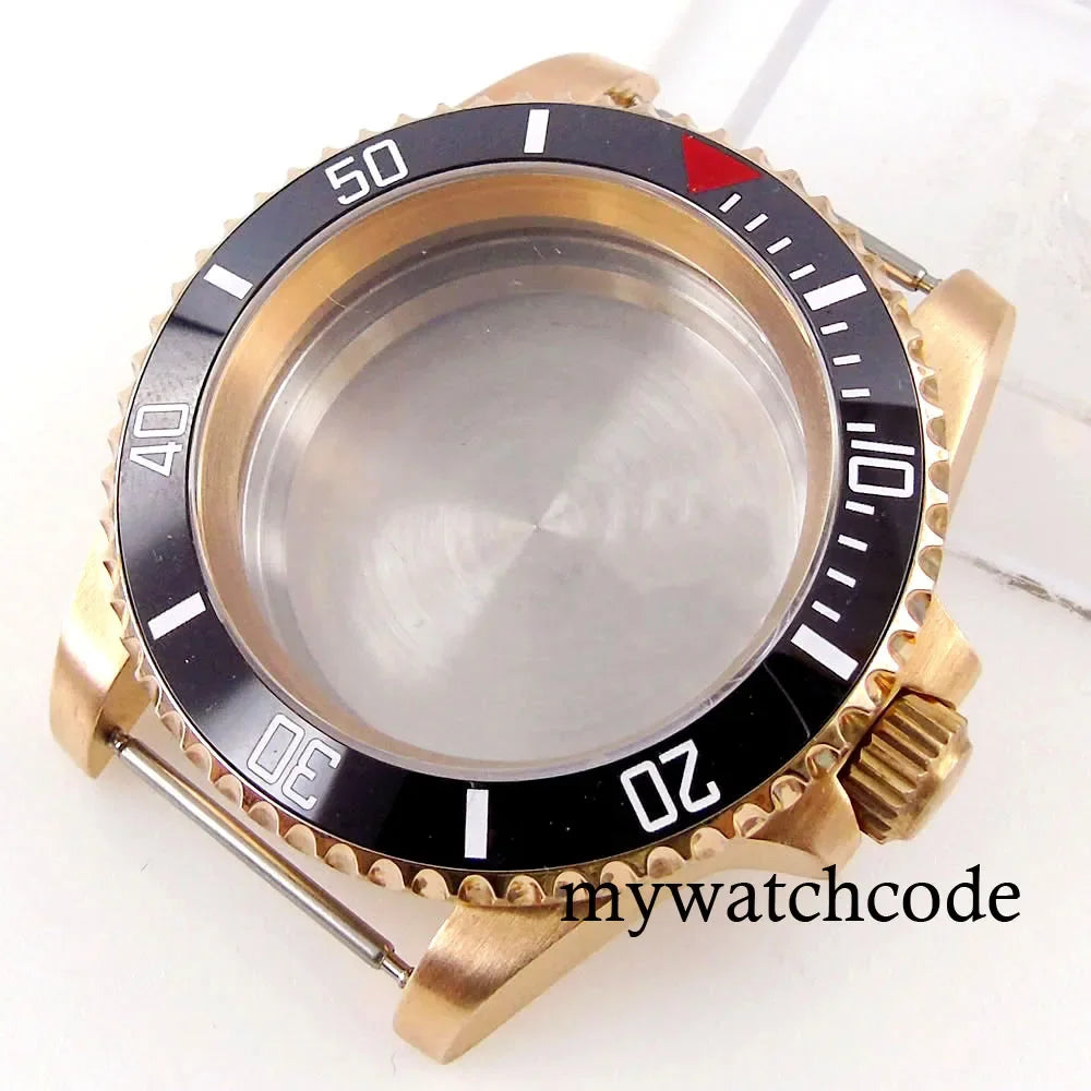 40mm CUSN8 Bronze Case 200M Waterproof Dive SUB Water Ghost Watch Case for NH34 NH35 NH36 NH38 NH39 NH70 NH72 ETA2824 PT5000 Bronze Insert