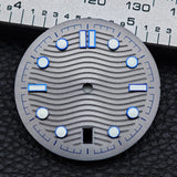 31.7mm seamaster Watch Dial For 300 Series NH35 NH36 Movement 6 O‘clock Date C3 Green Luminous Mechanical Watch Parts