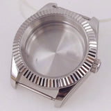 36/39mm Silver Gold Rose Gold Fluted Bezel Stainless Steel Watch Case fit NH35 NH36 4R35 4R36 ETA2824 PT5000 Movement